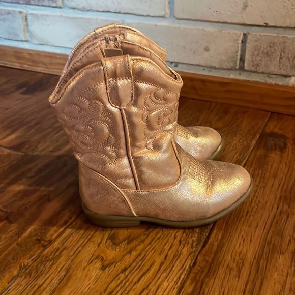 Cat & Jack Shoes Cat And Jack Cowgirl Silvery Boots Poshmark